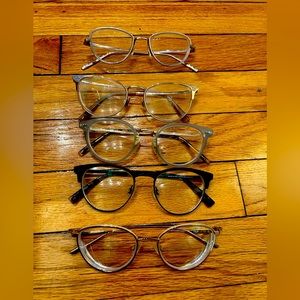 Bundle of five warby Parker glasses!
